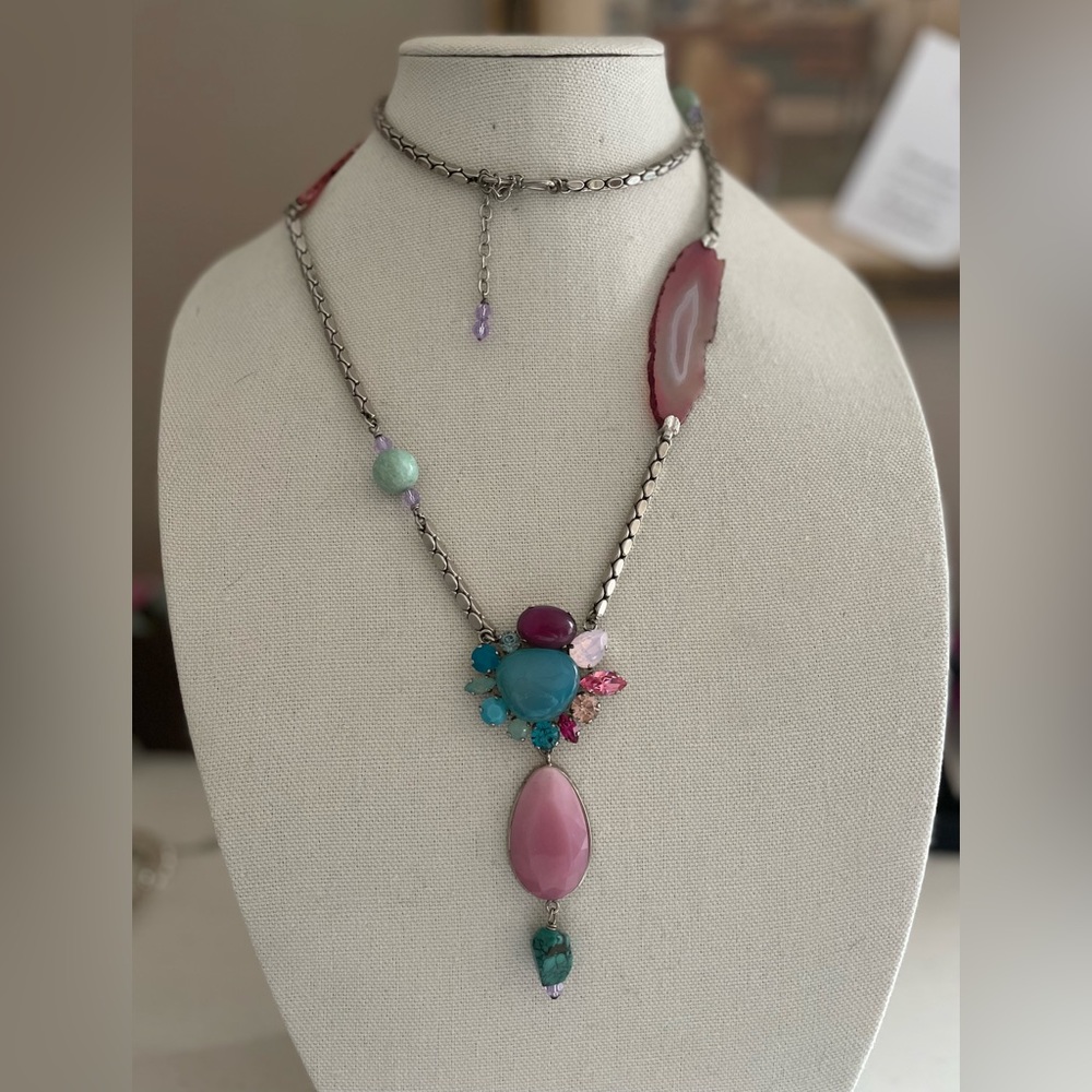 Phillippe Ferrandis Paris for Swarovski CRYSTALLIZED stunning long necklace